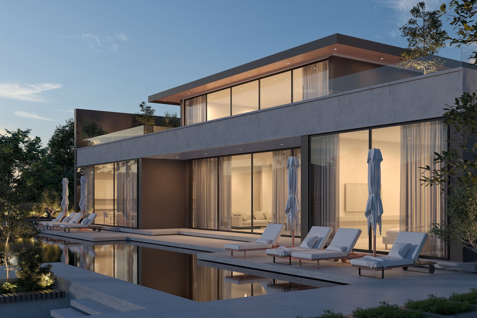 Luxury Dubai villa with pool
